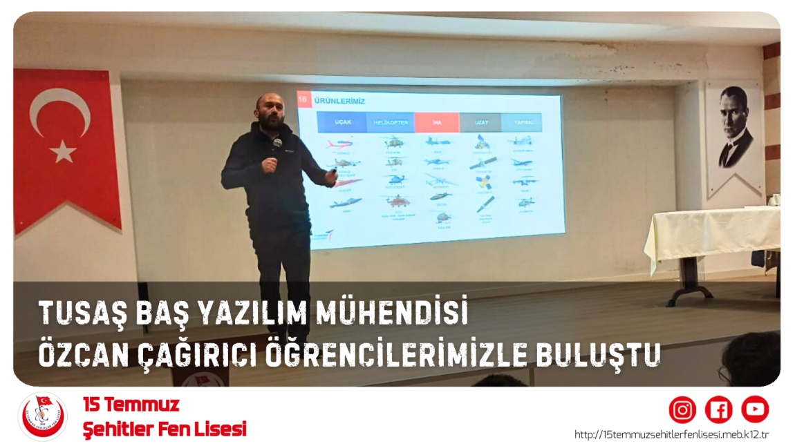 Özcan ÇAĞIRICI Öğrencilerimizle Buluştu